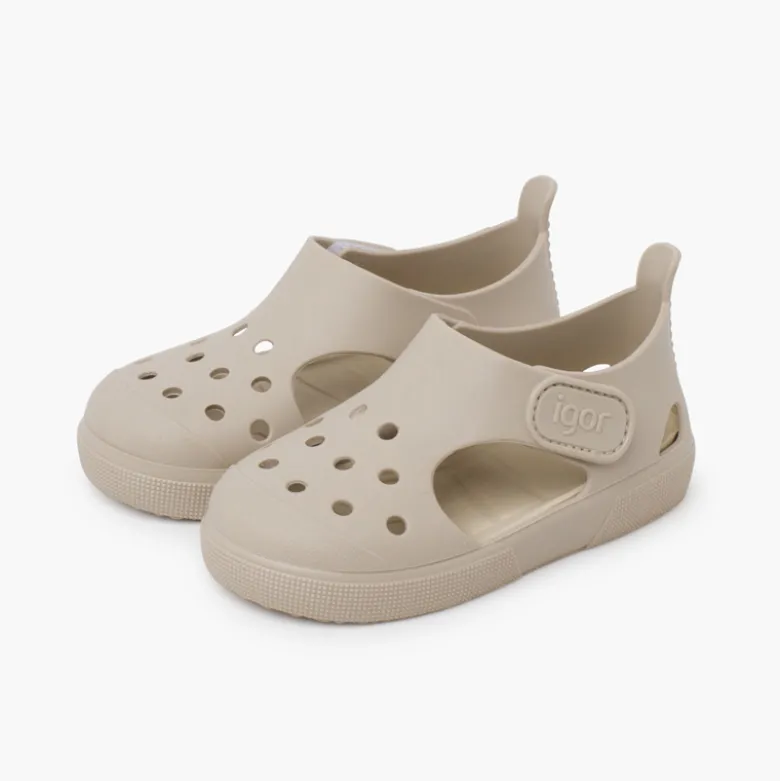 Zuecos cangrejeras goma niños