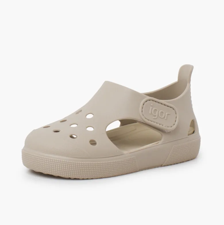 Zuecos cangrejeras goma niños
